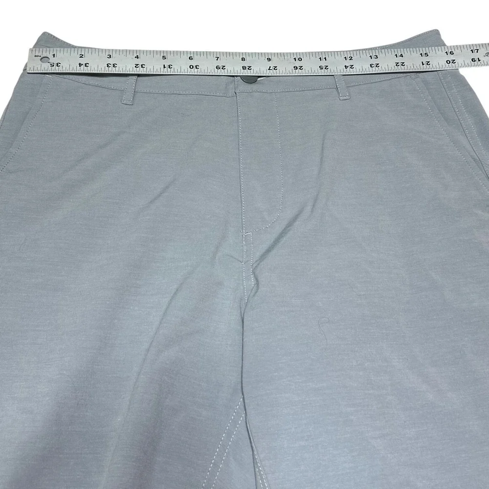 Faherty All Day Shorts Mens 31 Grey Recycled Stretch Hybrid Performance Water